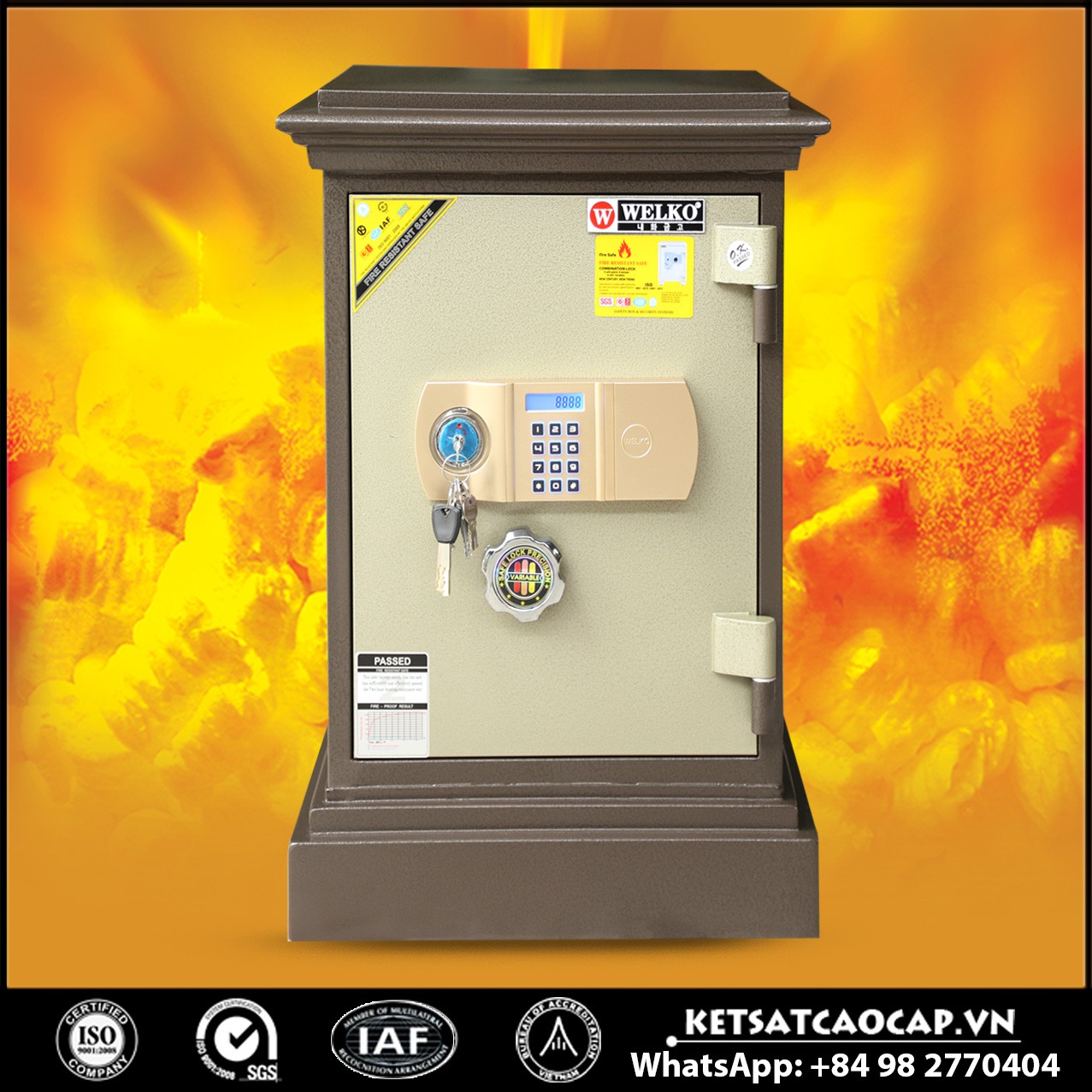 Két Sắt Công Ty Văn Phòng WELKO X630 - E Gold