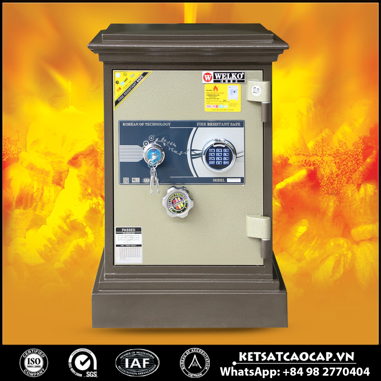 Két Sắt Khoá Vân Tay WELKO X630 - FE