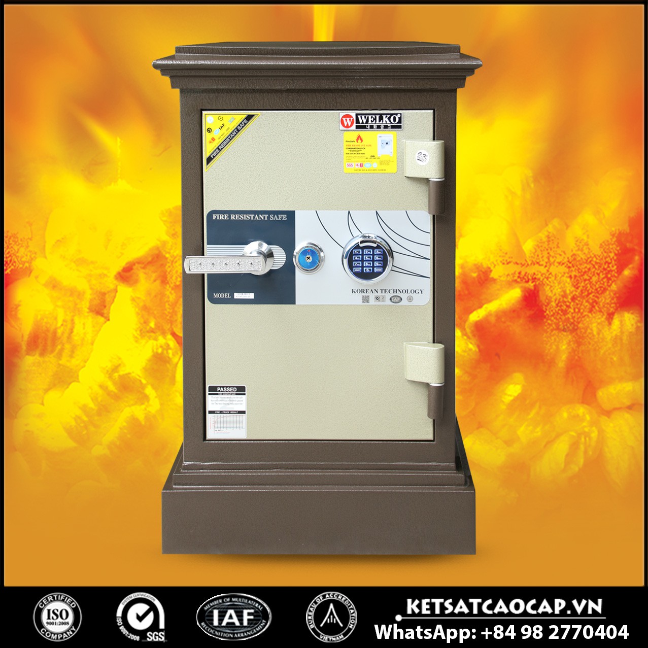 Két Sắt Khoá Vân Tay WELKO X740 - FE