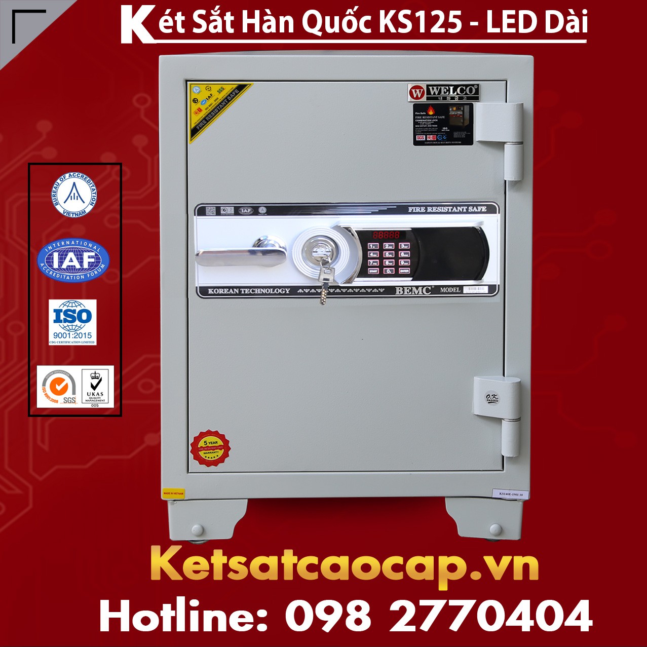 cách mở Két Sắt Hàn Quốc điện tử khi quên mã số