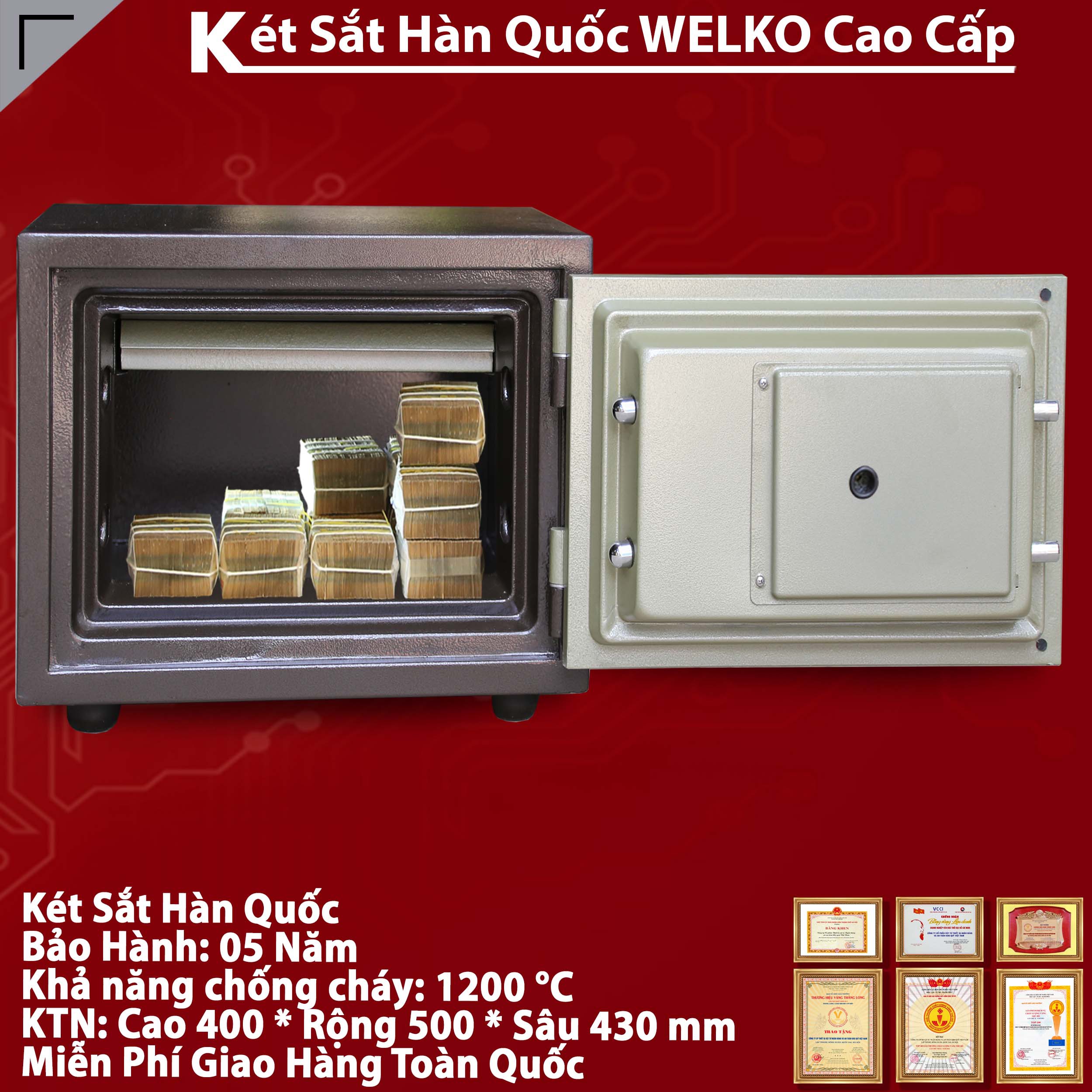 Két Sắt Hàn Quốc Chống Cháy