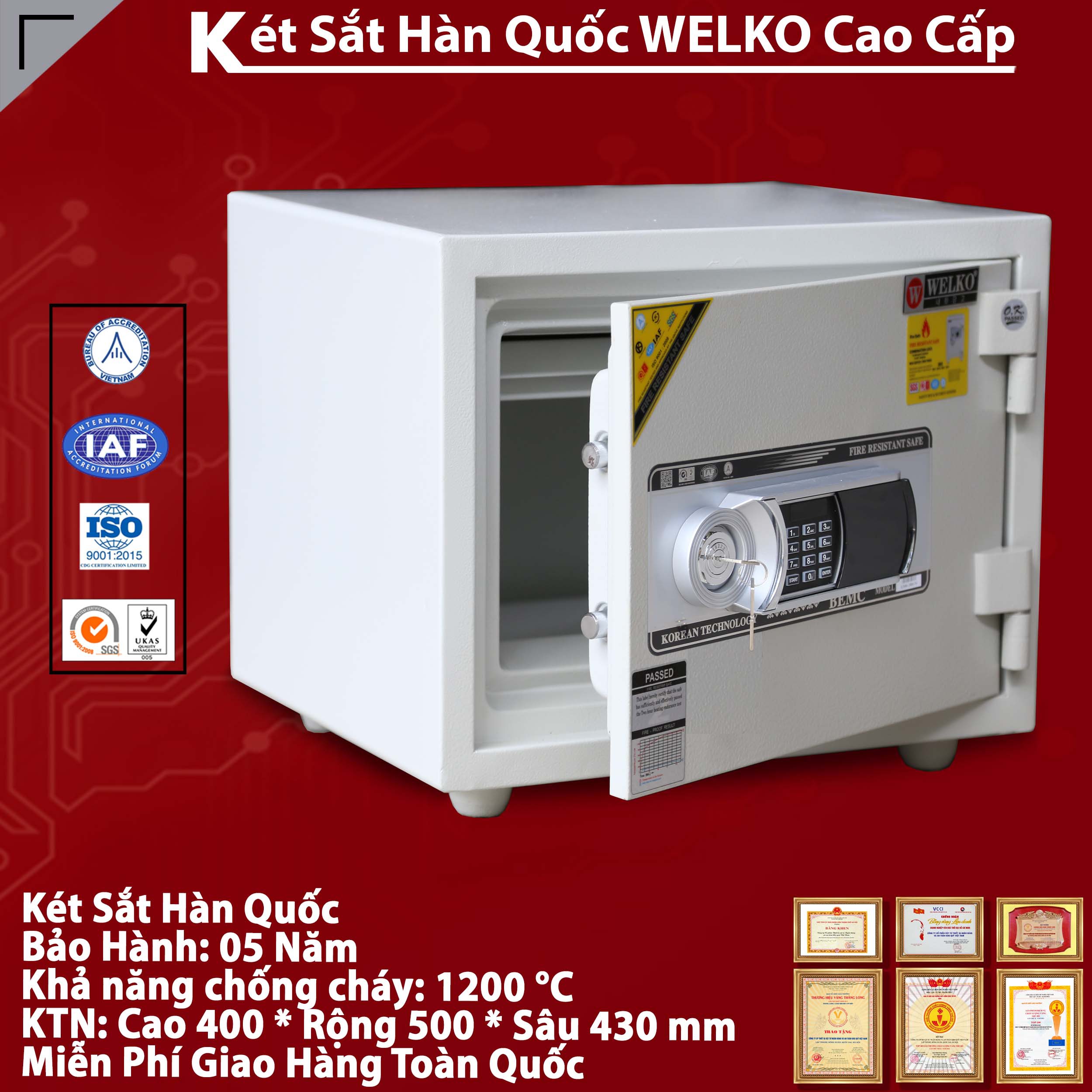 Két Sắt Hàn Quốc Nhập Khẩu