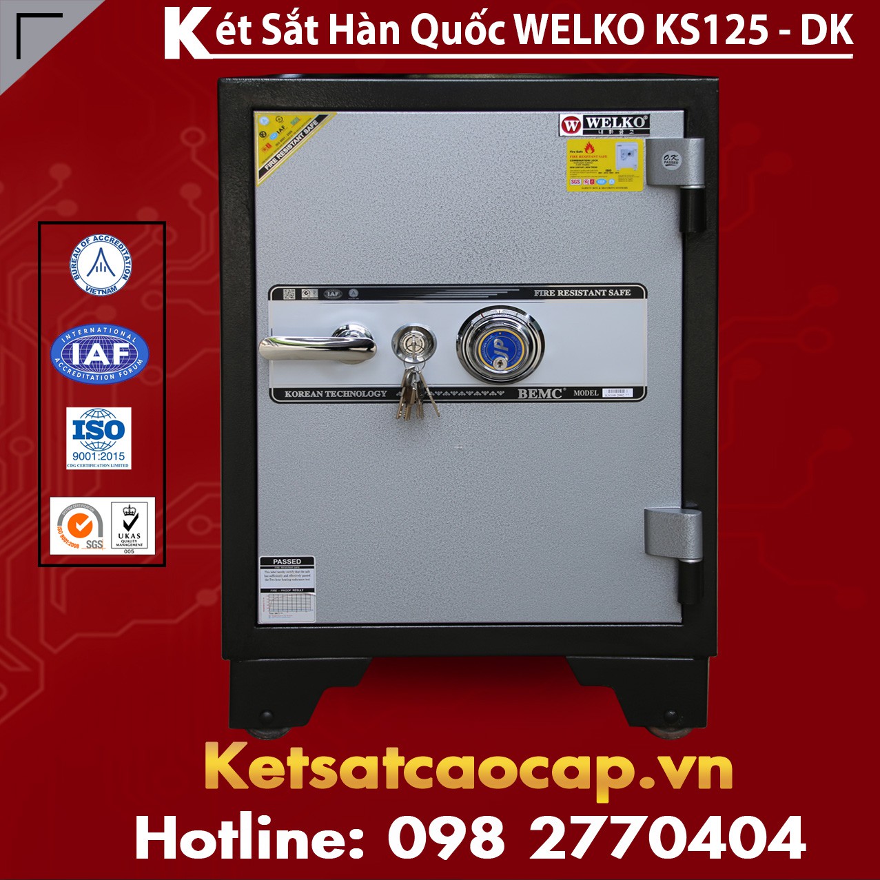 Danh Sách Cửa Hàng Bán Két Sắt KS125-DK Black