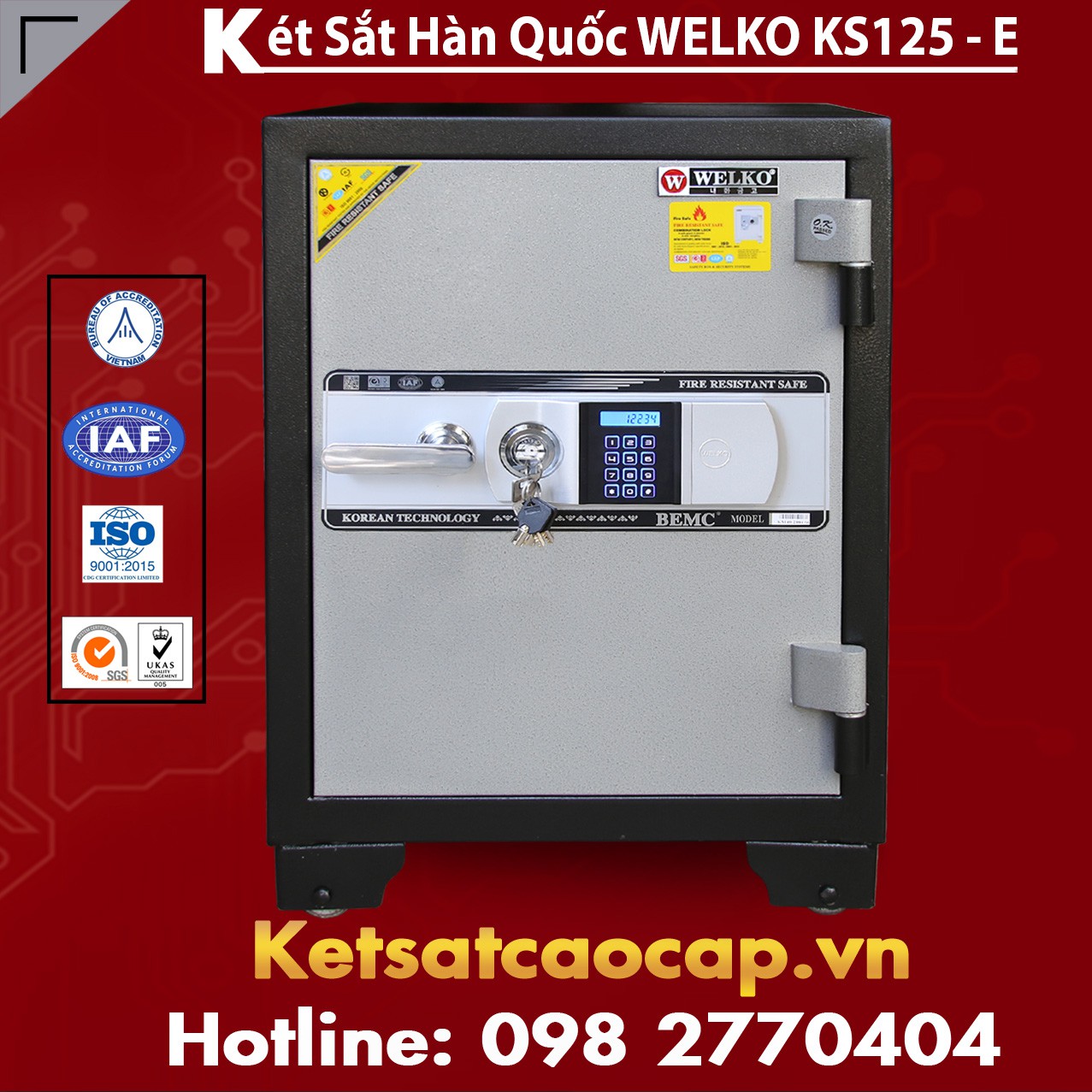 Két Sắt Siêu Cường KS125 - E Silver