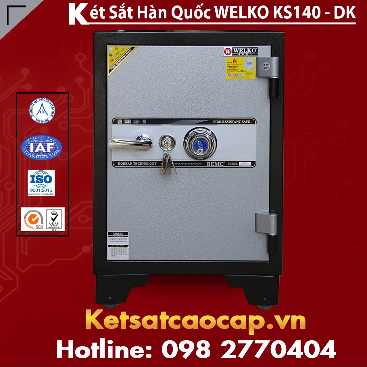Danh Sách Cửa Hàng Bán Két Sắt KS140-DK Black