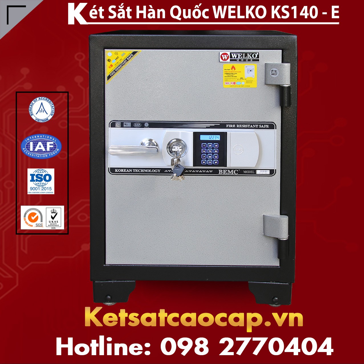 Két Sắt Siêu Cường KS140 - E Silver