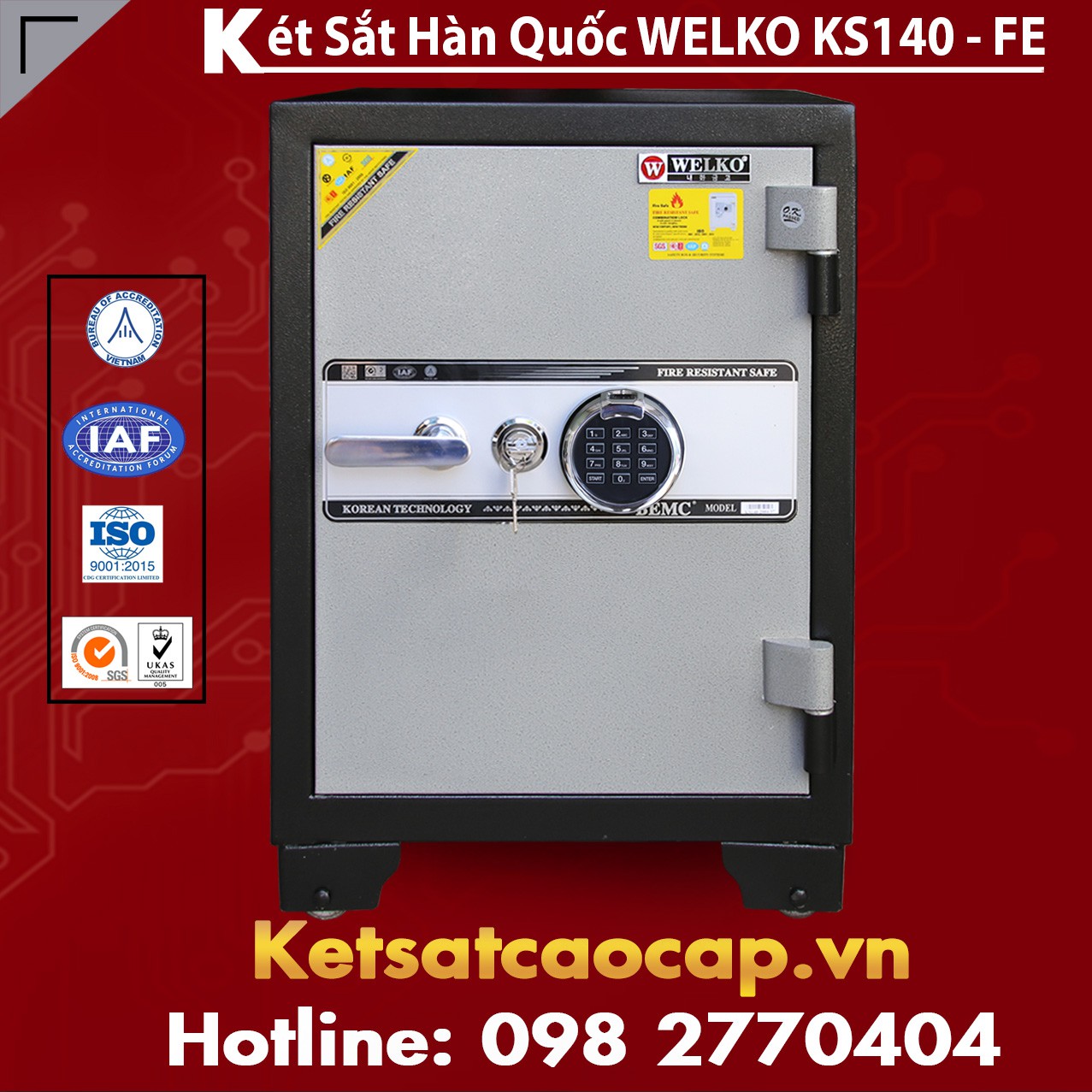 Két Sắt Vân Tay  KS140 - FE