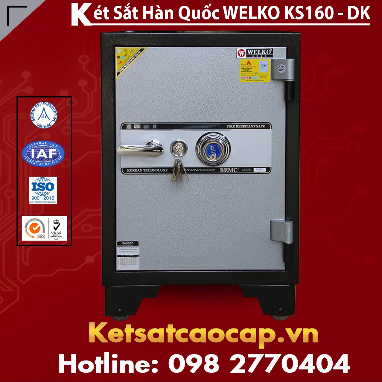 Danh Sách Cửa Hàng Bán Két Sắt KS160-DK Black