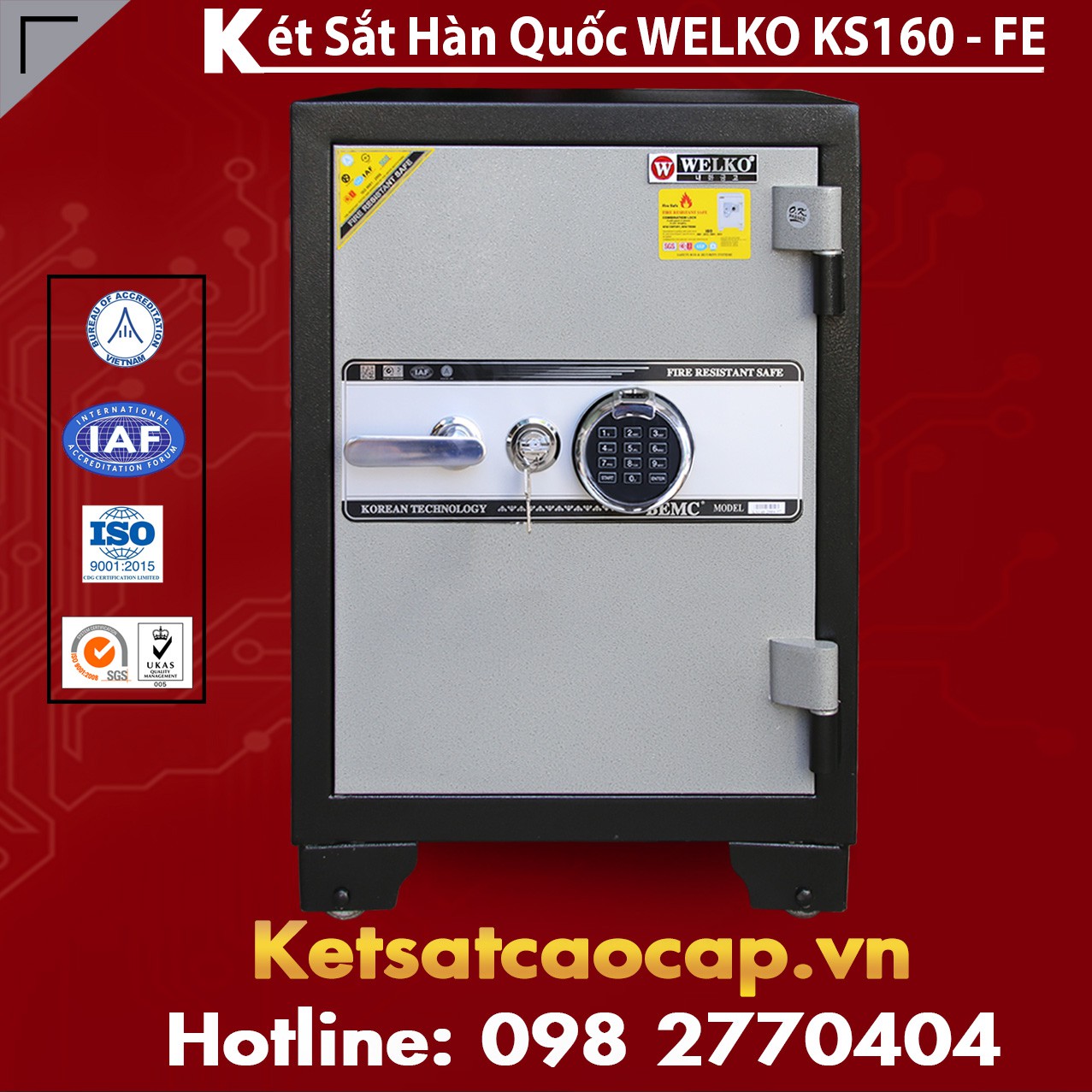 Két Sắt Vân Tay  KS160 - FE