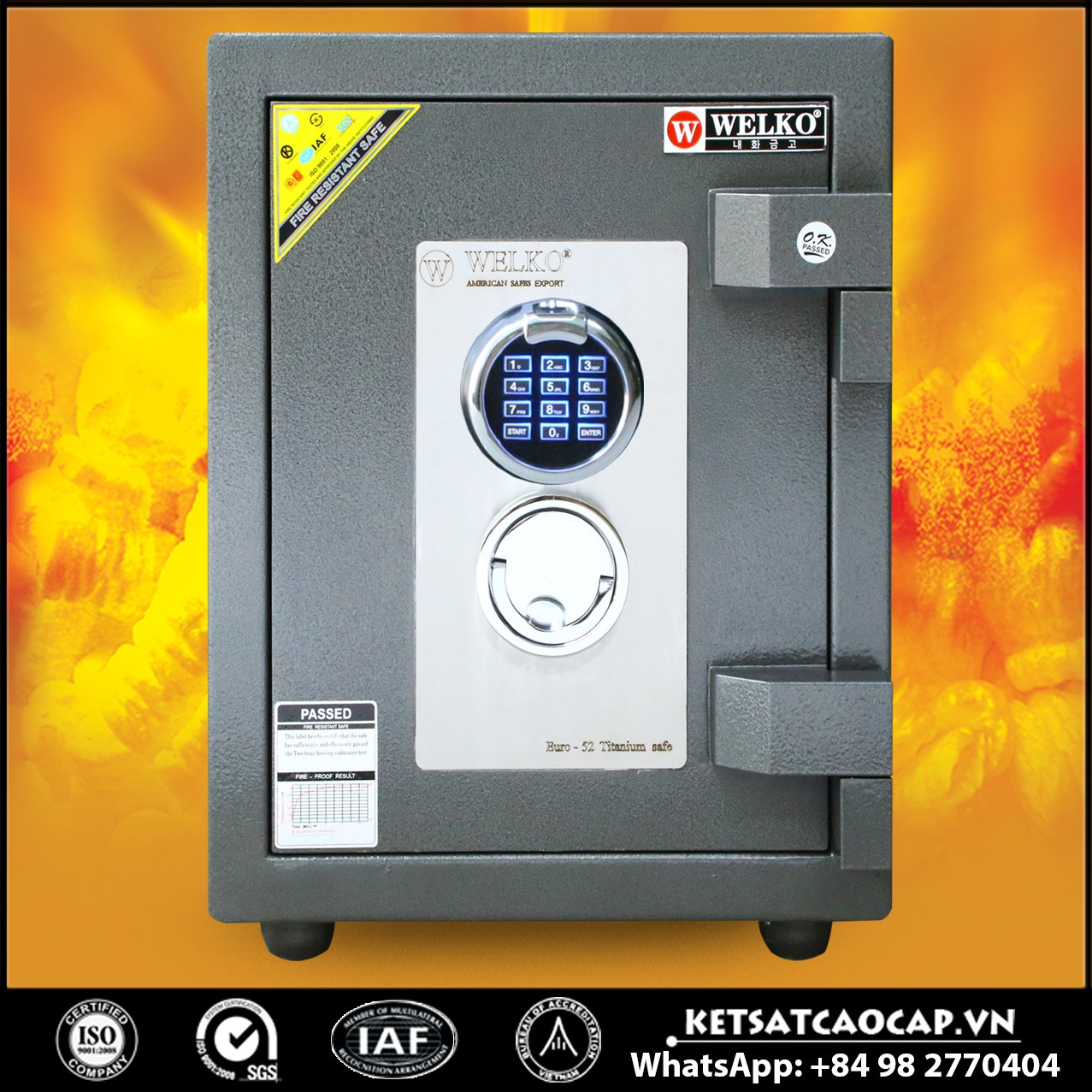 Két Sắt Siêu Cường Chính Hãng NSA 520 FE Black