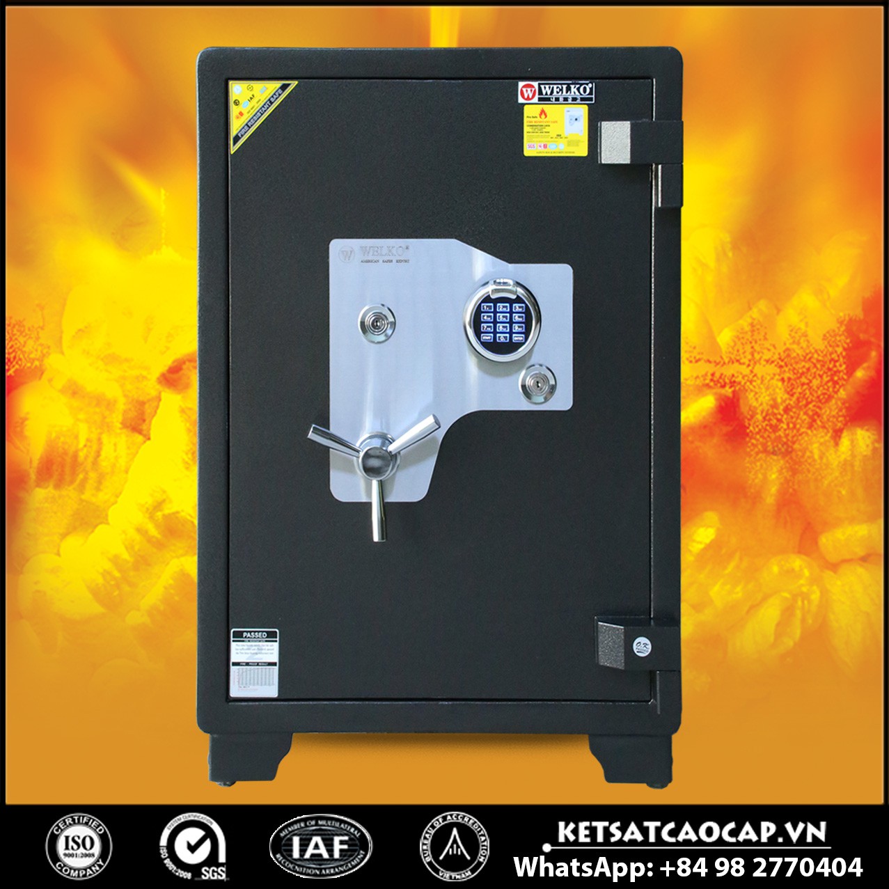 Két Sắt Siêu Cường Chính Hãng NSA 880 FE Black