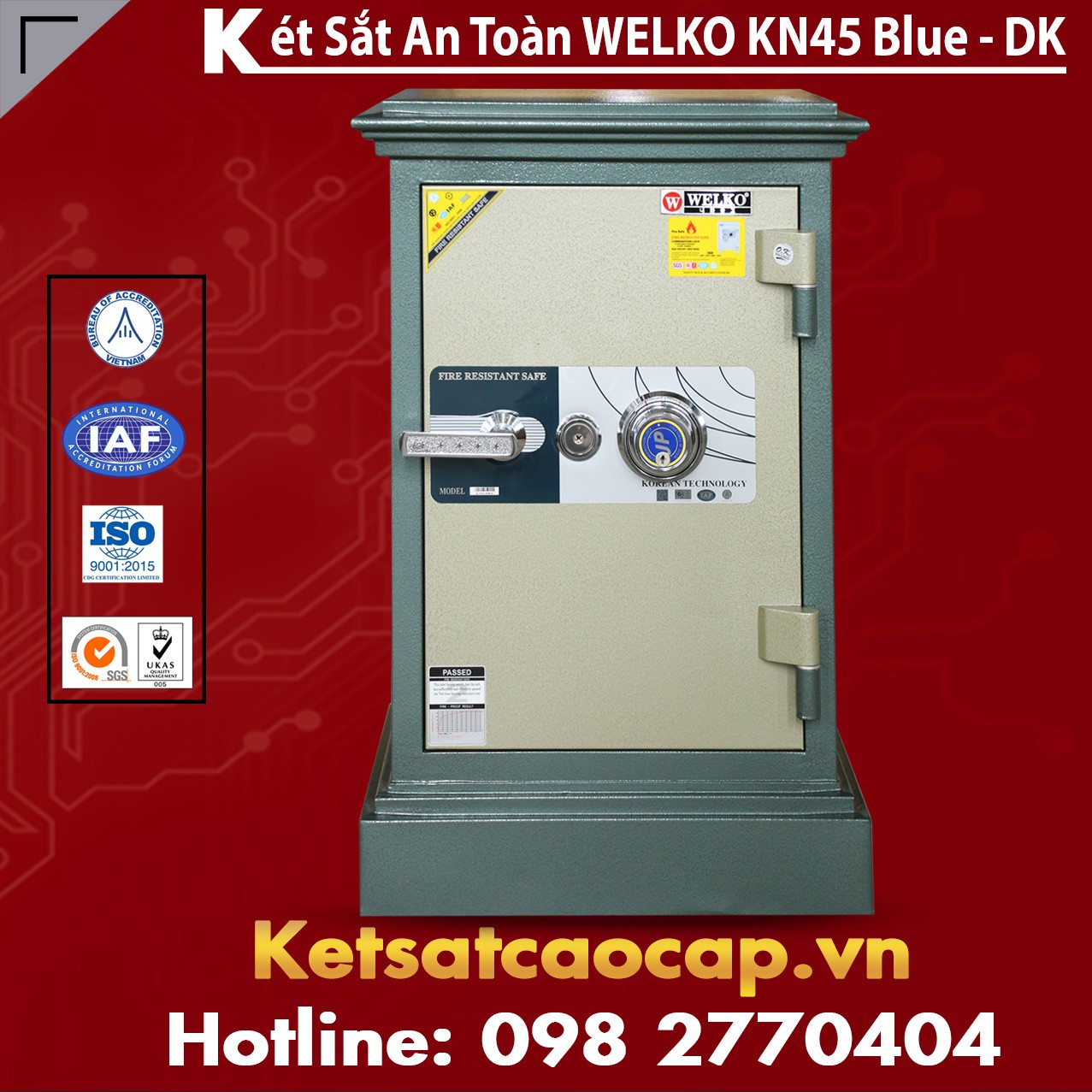 Két Sắt Thanh Hóa WELKO KN45 BLUE - DK