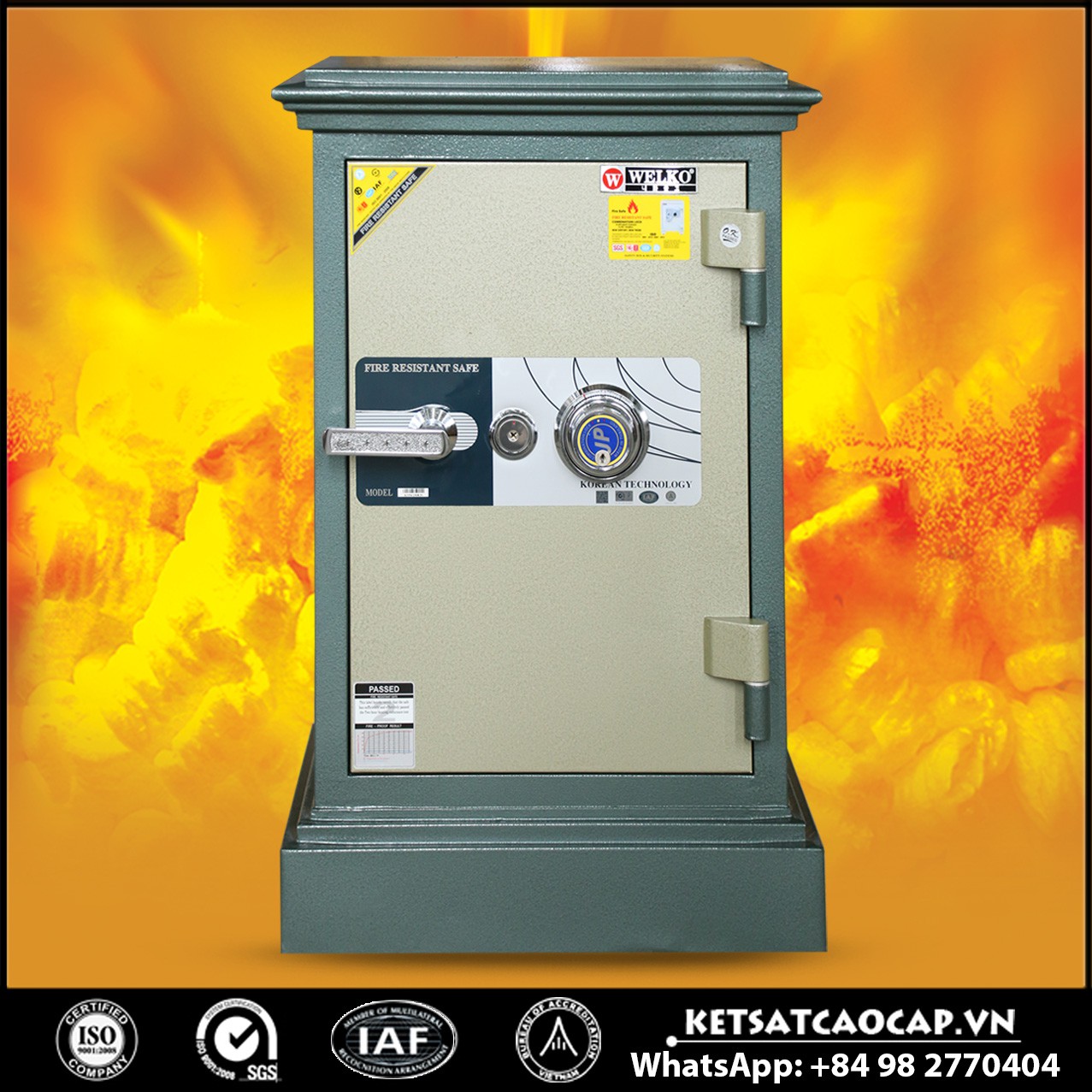 Két Sắt Thanh Hóa WELKO X740 BLUE - DK