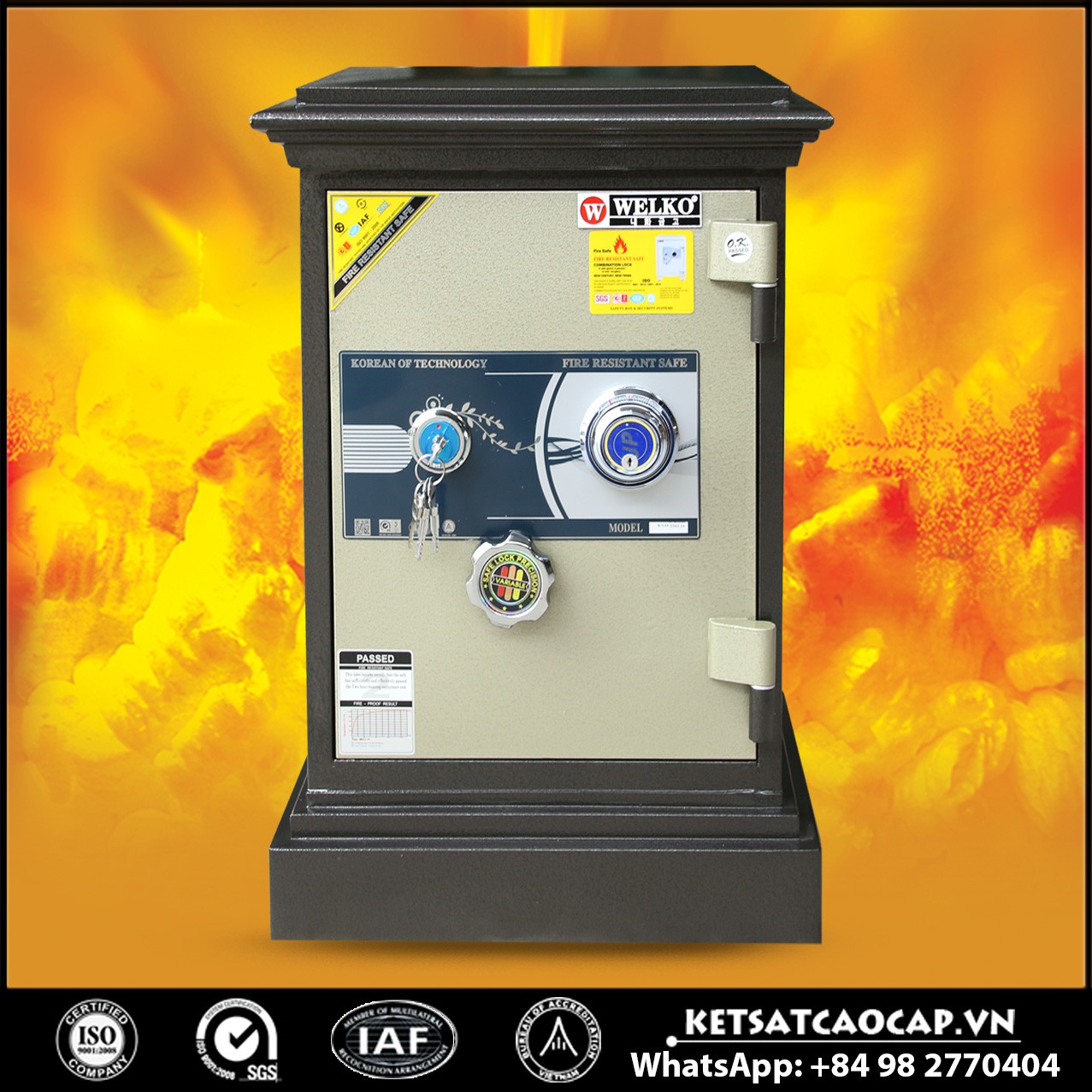 Két Sắt Đà Lạt X630 Black - DK