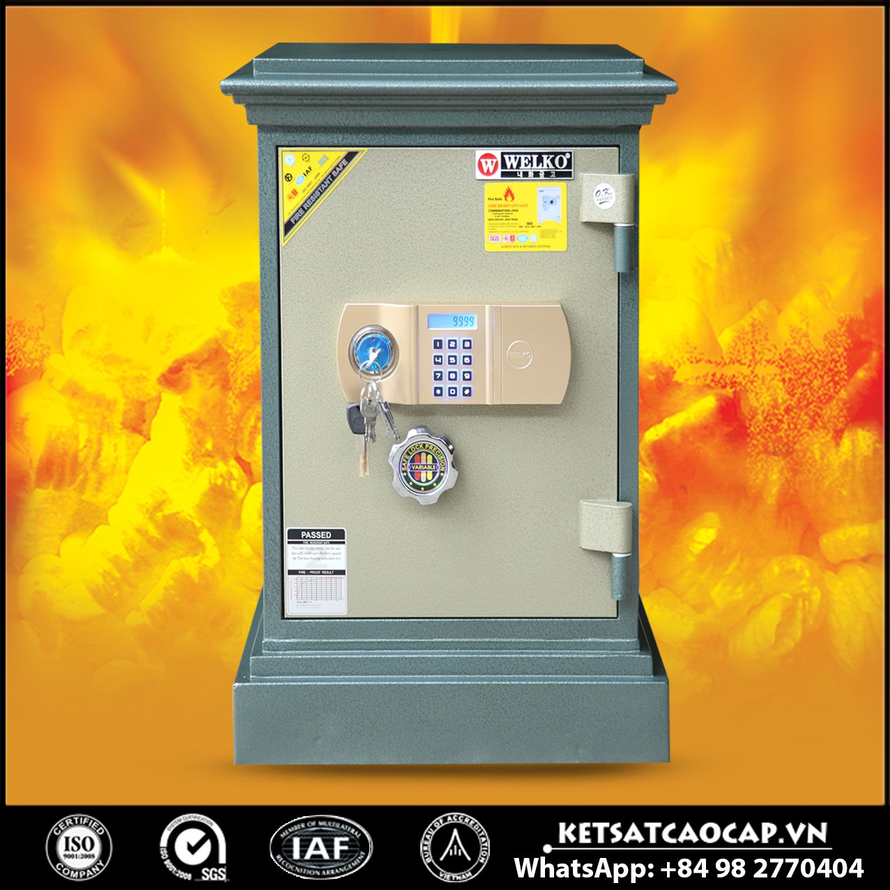 Két Sắt Chống Cháy Sài Gòn X630 - E Gold