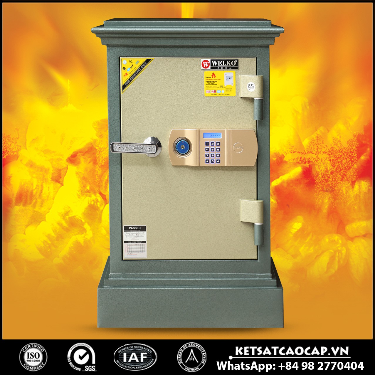 Két Sắt Chống Cháy Sài Gòn X740 - E Gold