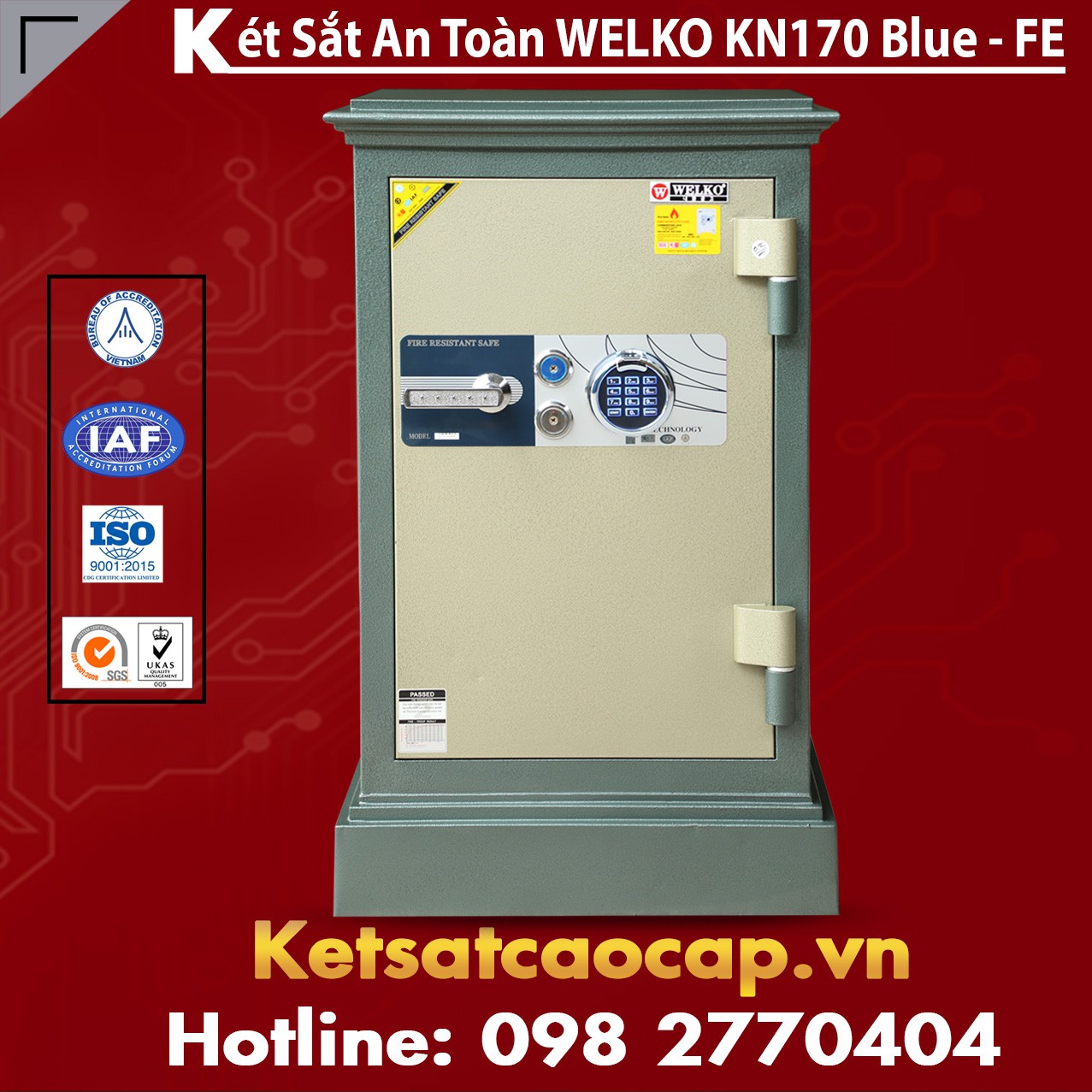 Két Sắt Hai Cửa KN170 - FE