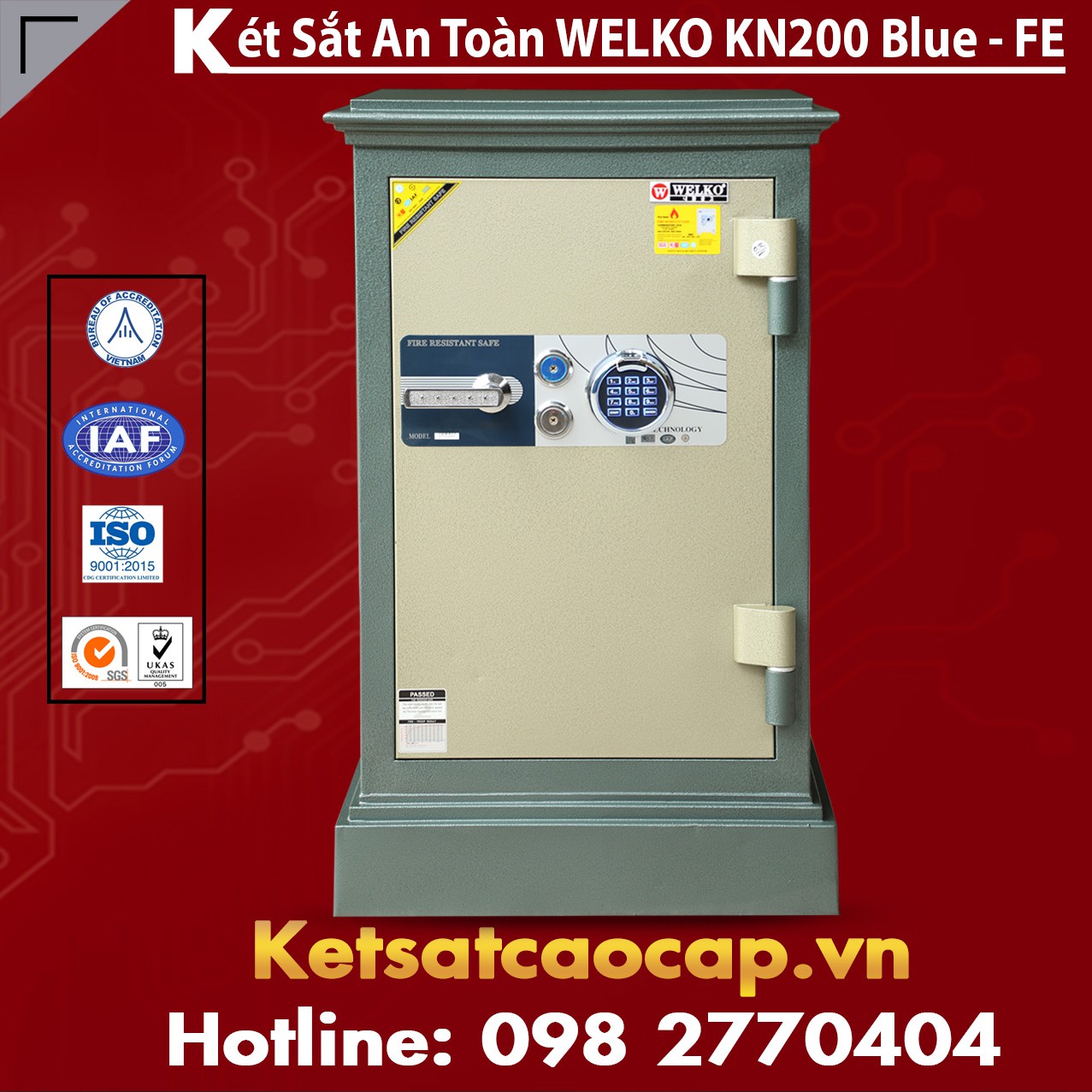 Két Sắt Hai Cửa KN200 - FE