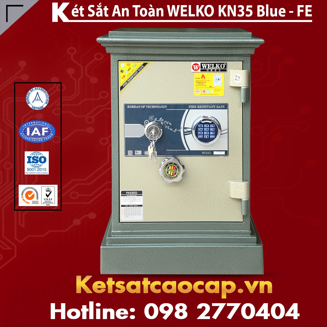 Két Sắt Hai Cửa KN35 - FE