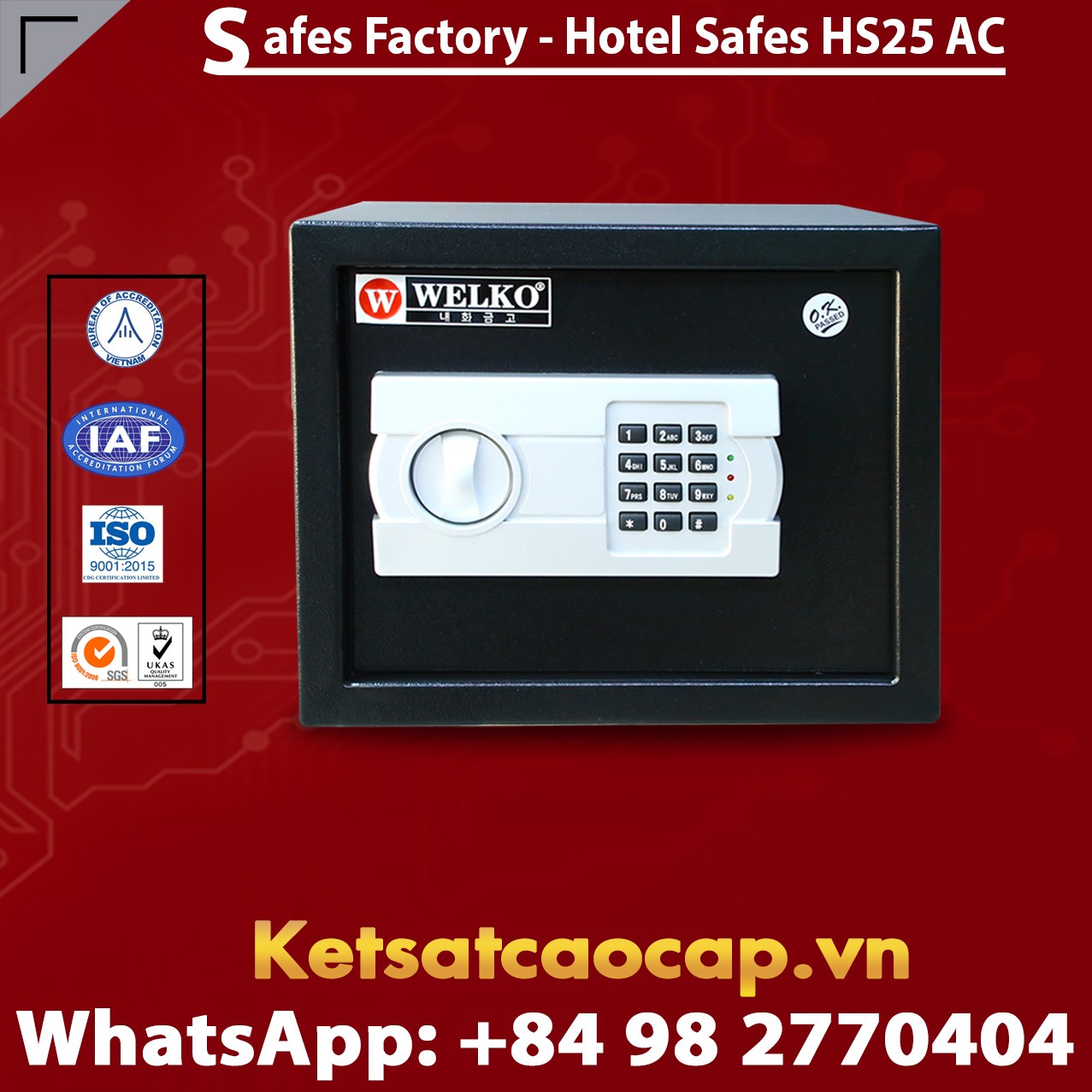 Két Sắt Khách Sạn WELKO HS25 AC