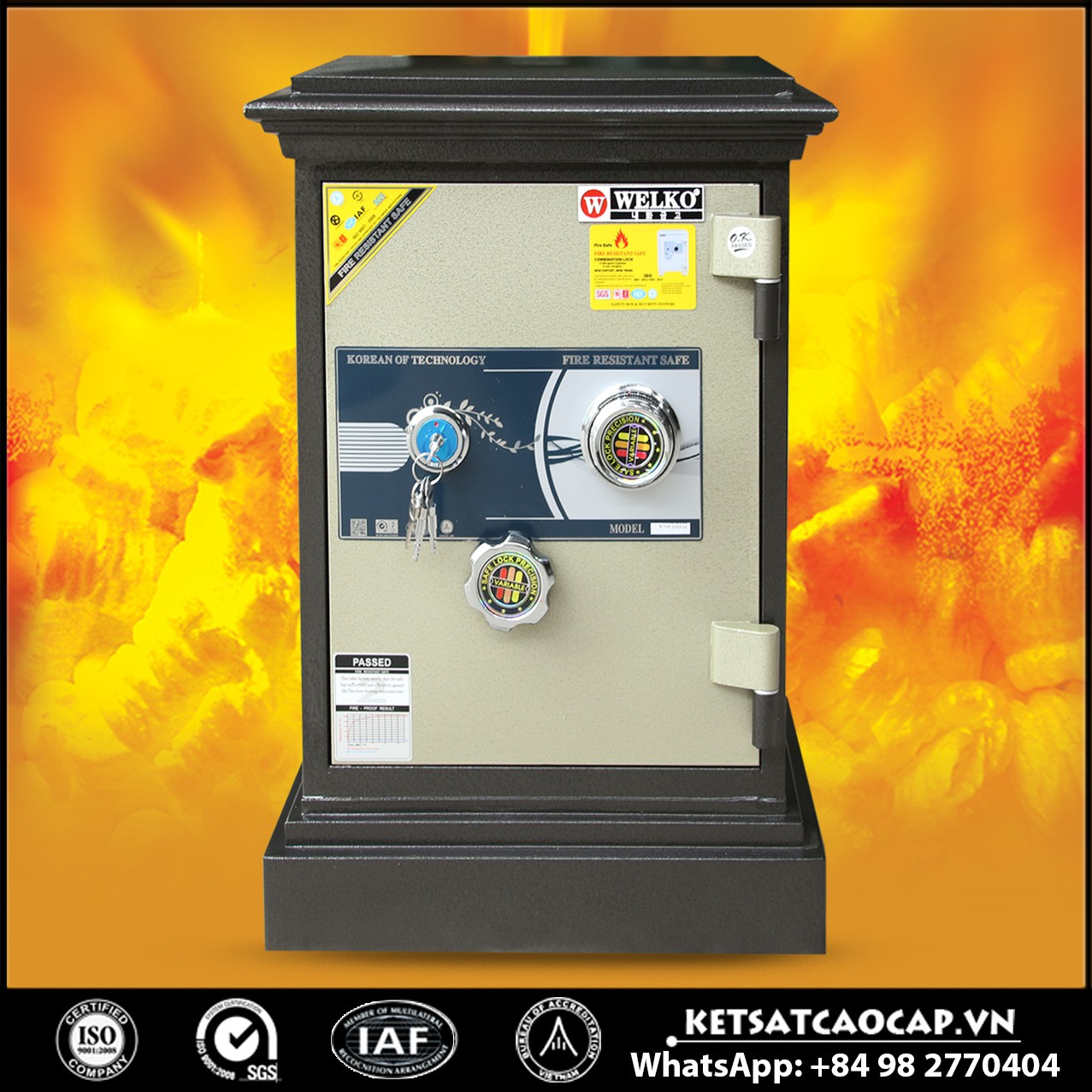 Két Sắt Khoá Cơ X630 - KC