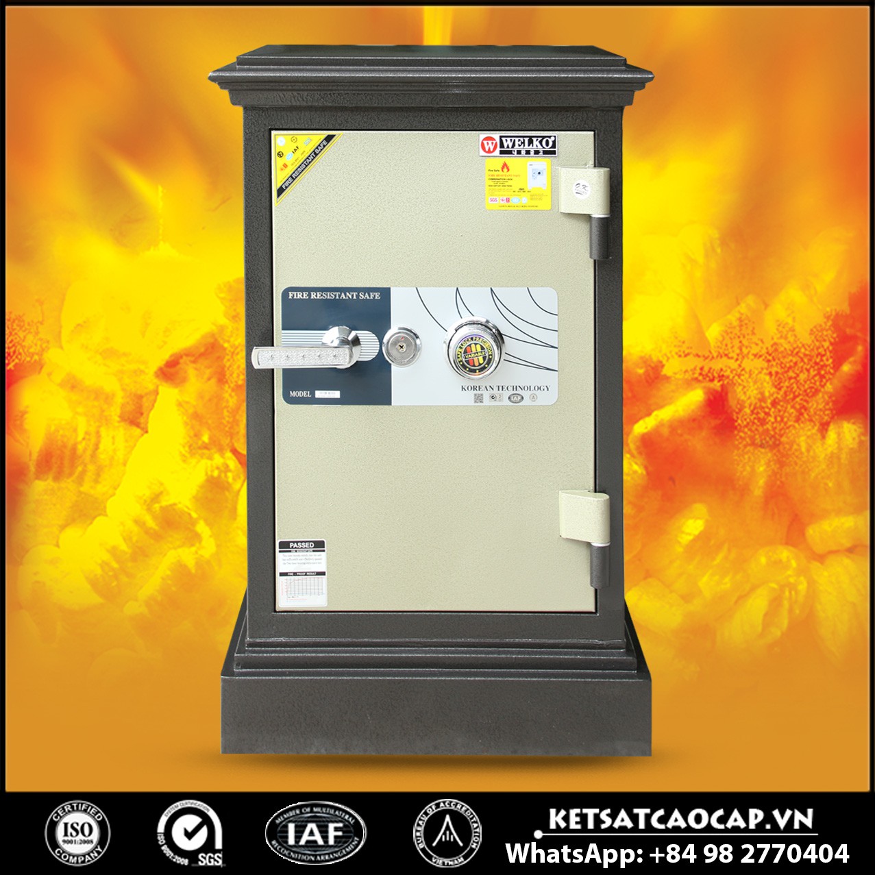 Két Sắt Khoá Cơ X820 - KC
