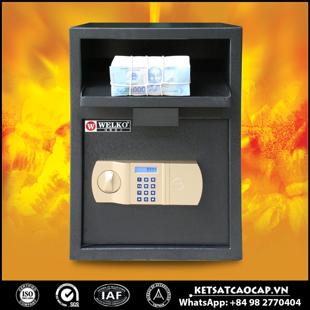 Két Sắt Quầy Thu Ngân X500 - E