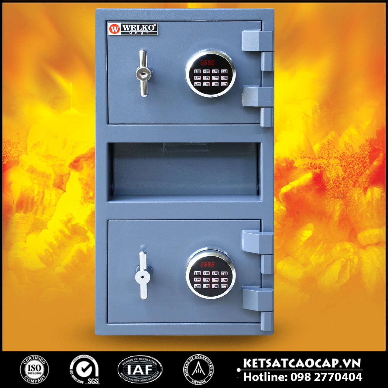 Két Sắt Quầy Thu Ngân X685 - E