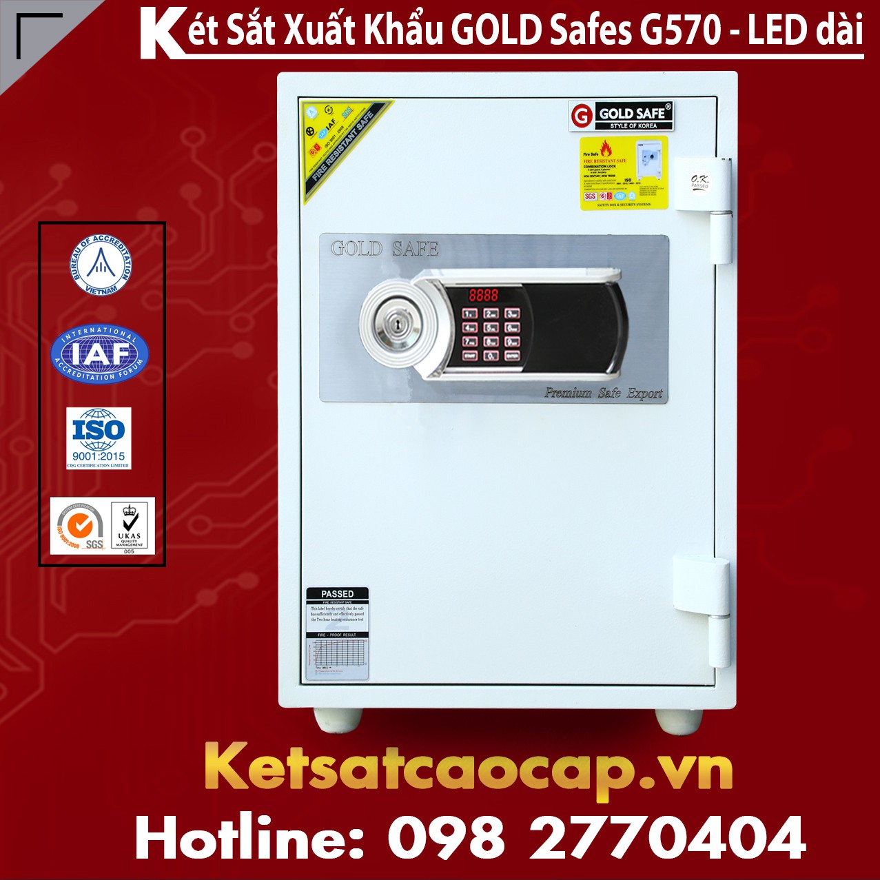 Nhà Phân Phối Két Sắt Tài Lộc GOLD SAFES