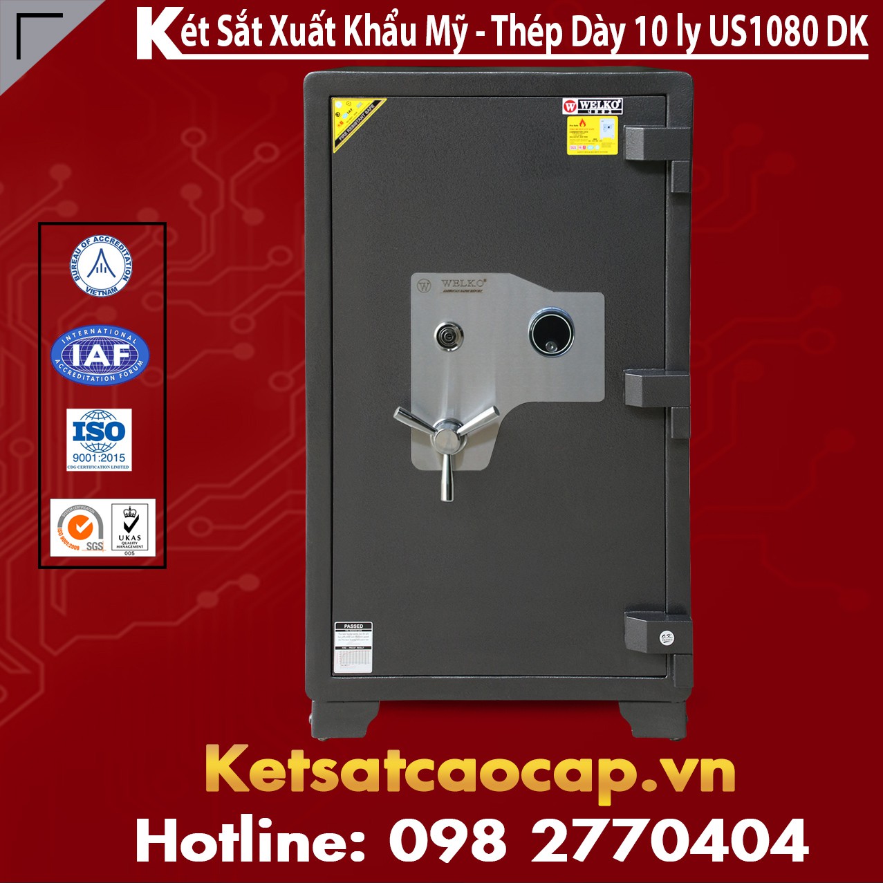 Sản Xuất Két Sắt Xuất Khẩu Chính Hãng WELKO