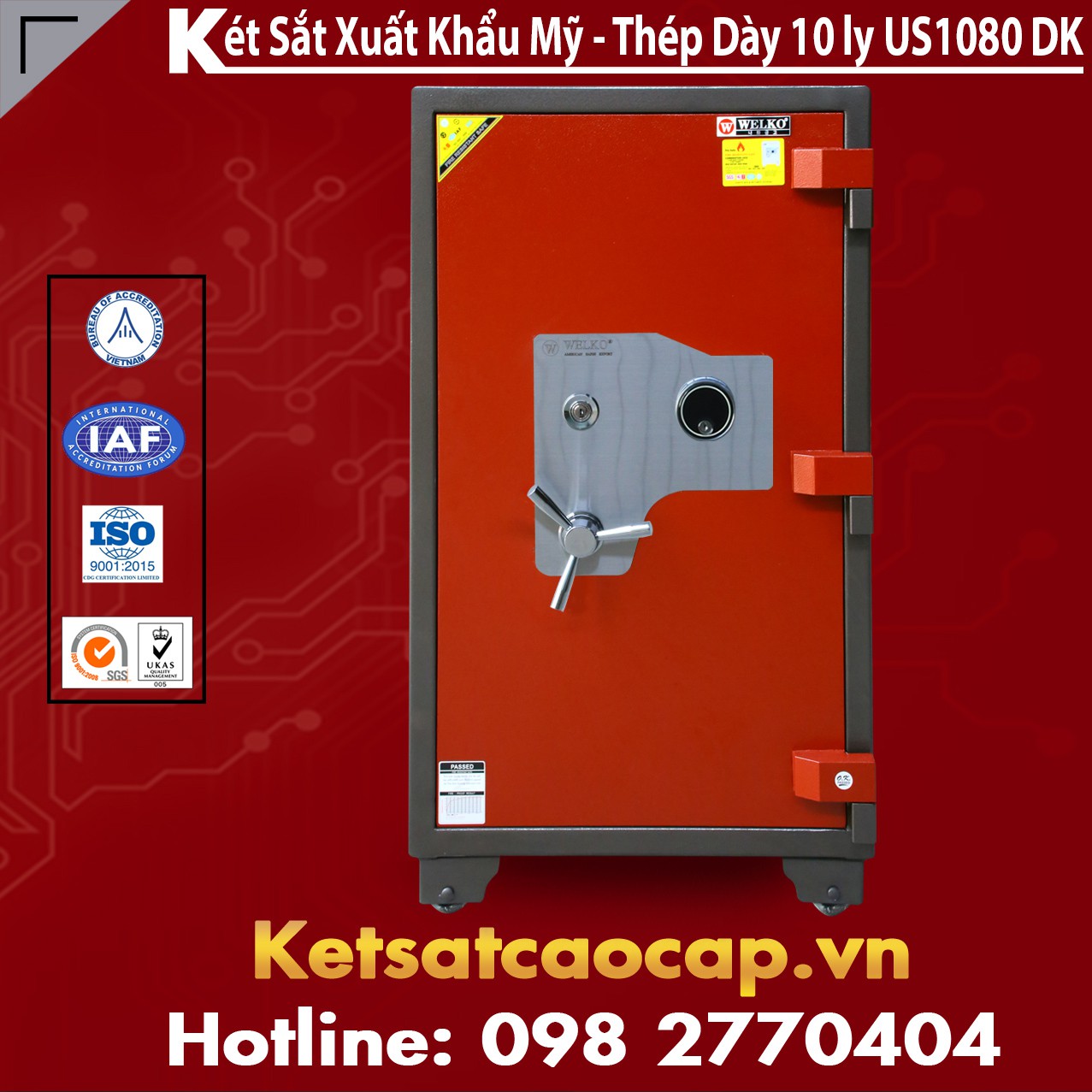 Tìm Đại Lý Độc Quyền Két Sắt Xuất Khẩu Chính Hãng WELKO
