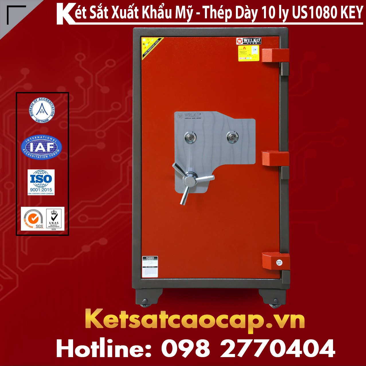 Trung Tâm Phân Phối Két Sắt Xuất Khẩu Chính Hãng WELKO