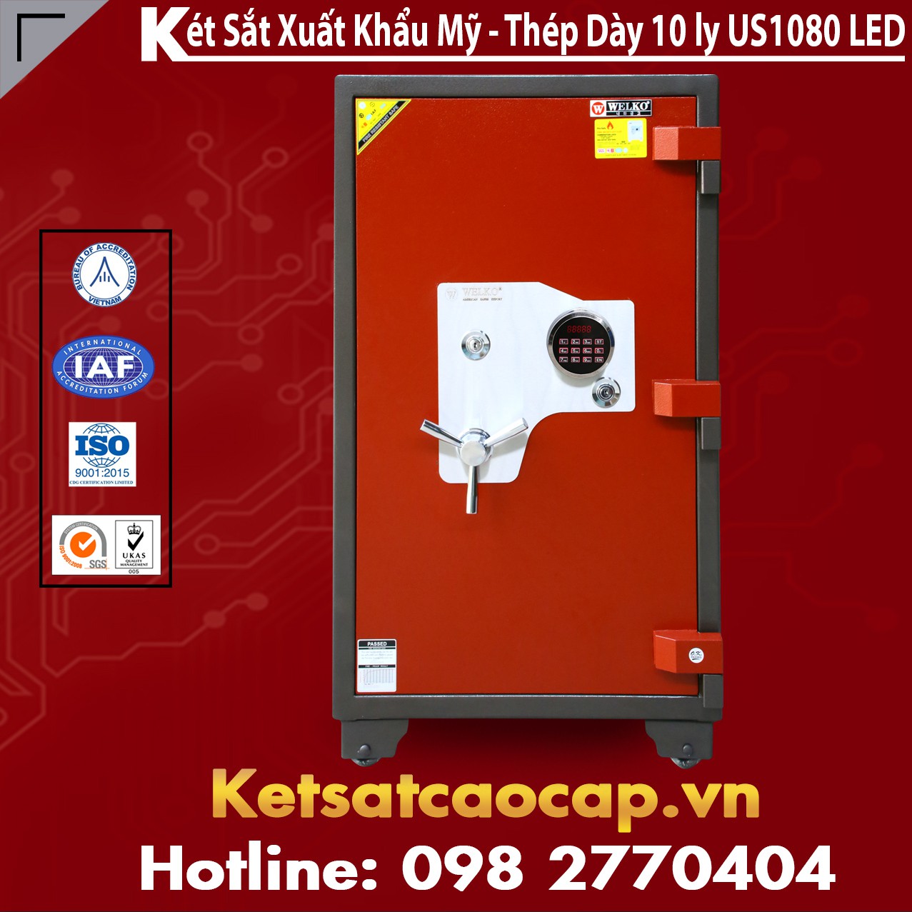 Tìm Đại Lý Cấp 1 Két Sắt Xuất Khẩu Chính Hãng WELKO
