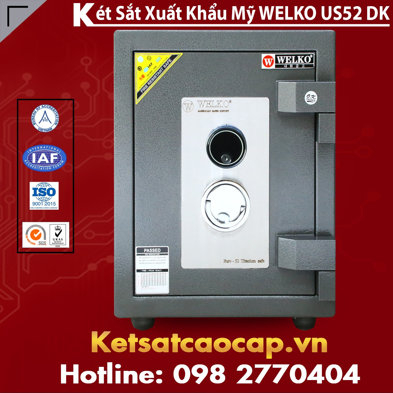 Bảng Giá Két Sắt Xuất Khẩu Chính Hãng WELKO