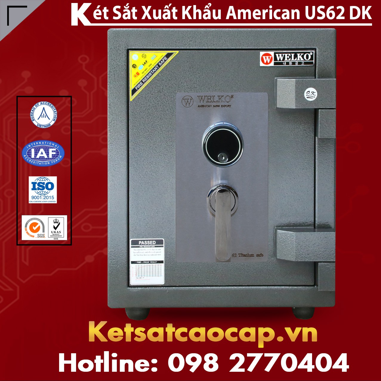 Đại Lý Bán Két Sắt Xuất Khẩu Chính Hãng WELKO