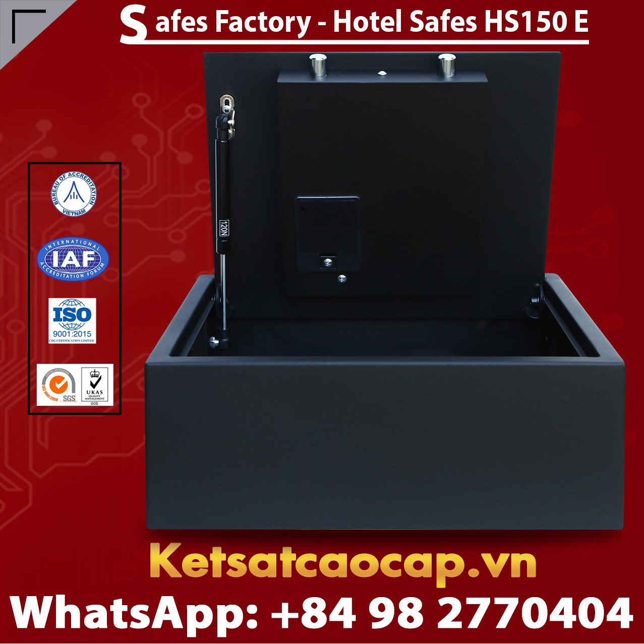 Két Sắt Khách Sạn Hà Nội Hotel Safes WELKO HS150 Black - E