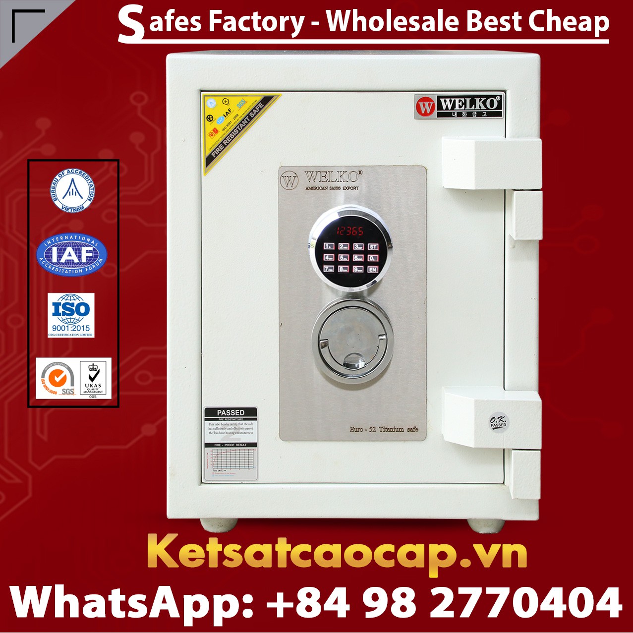 Luxury Safes Box WELKO US520 LED