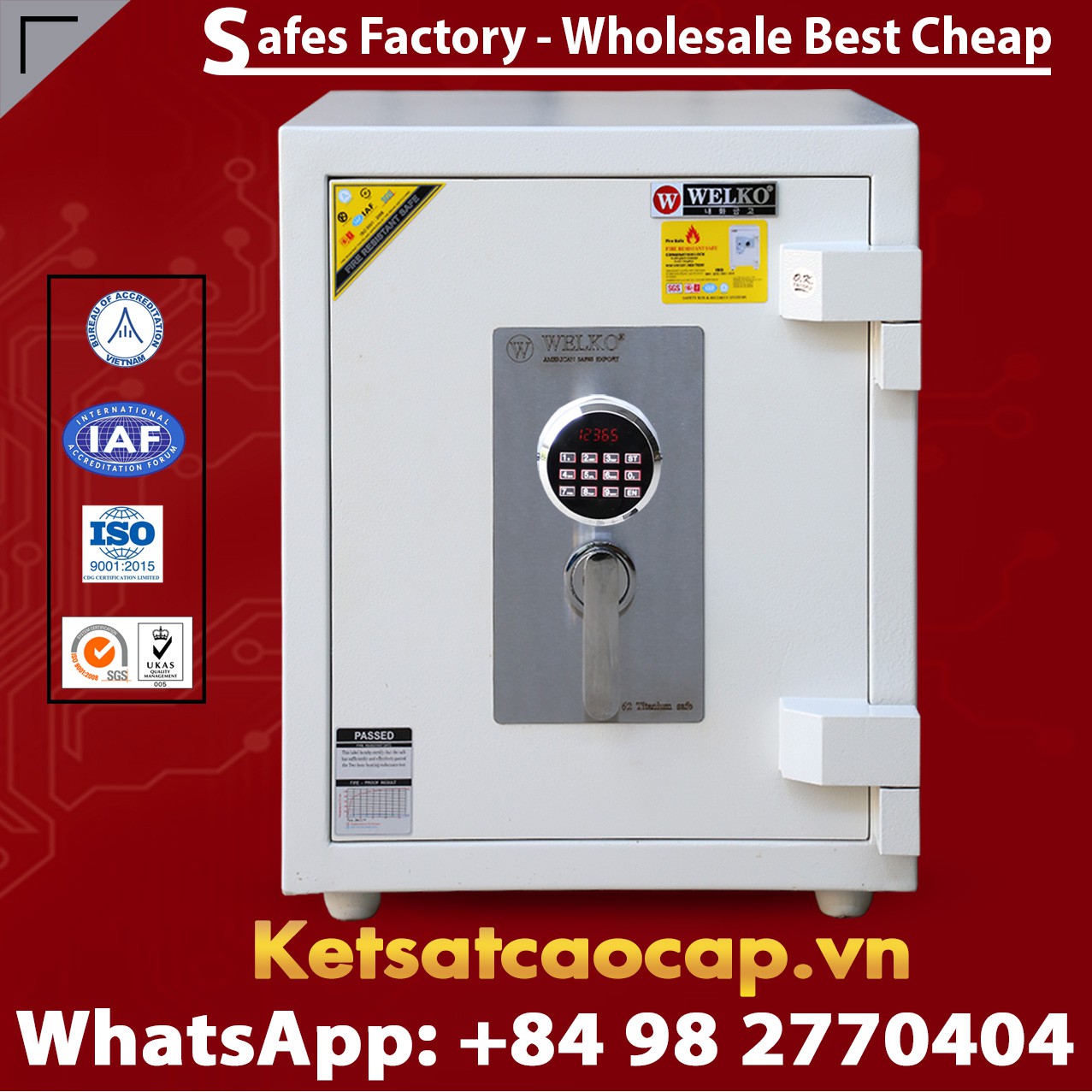 Luxury Safes Box WELKO US620 LED