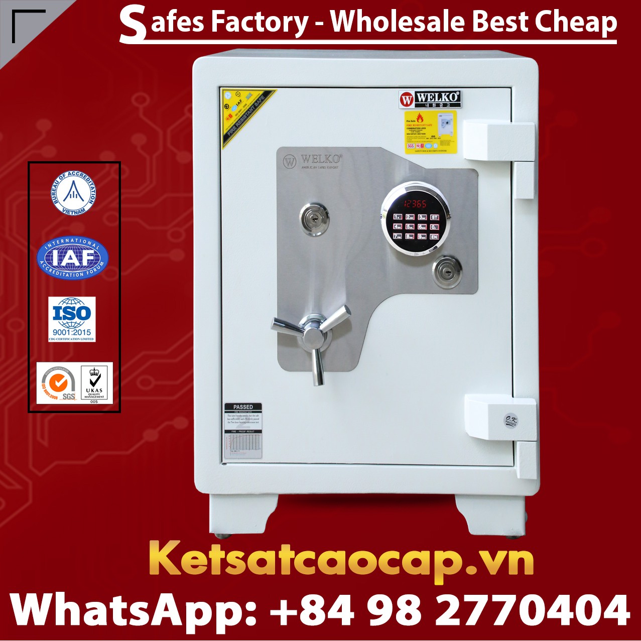 Luxury Safes Box WELKO US680 LED