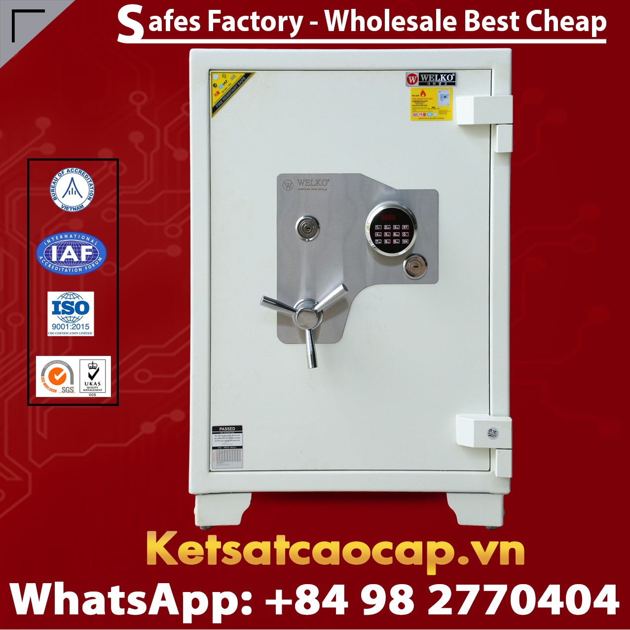 Luxury Safes Box WELKO US880 LED