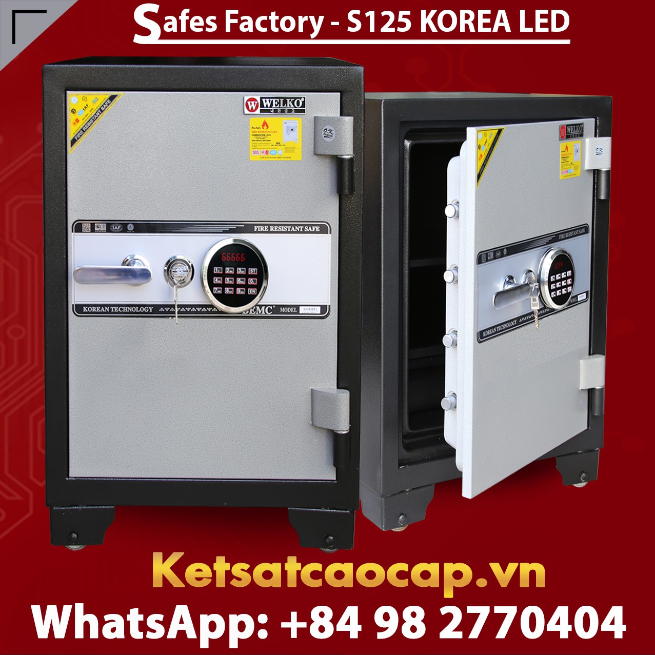 SECURITY STEEL SAFE S125 LED