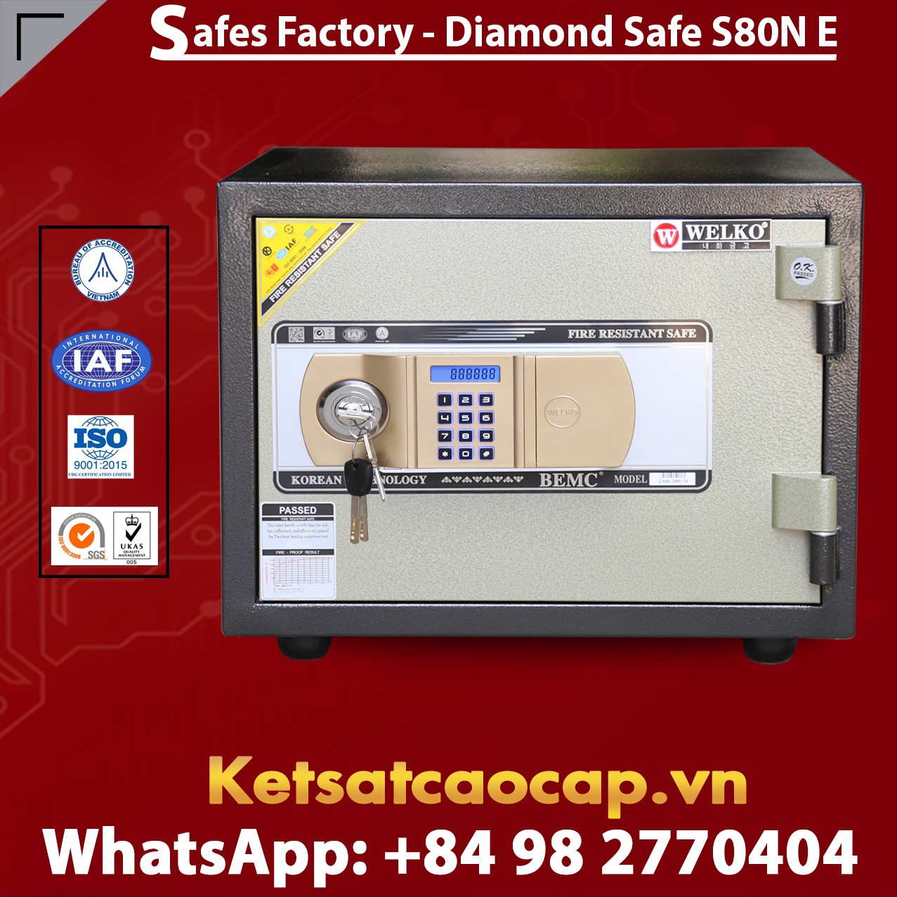 OFFICE SAFES S80N GOLD EVN