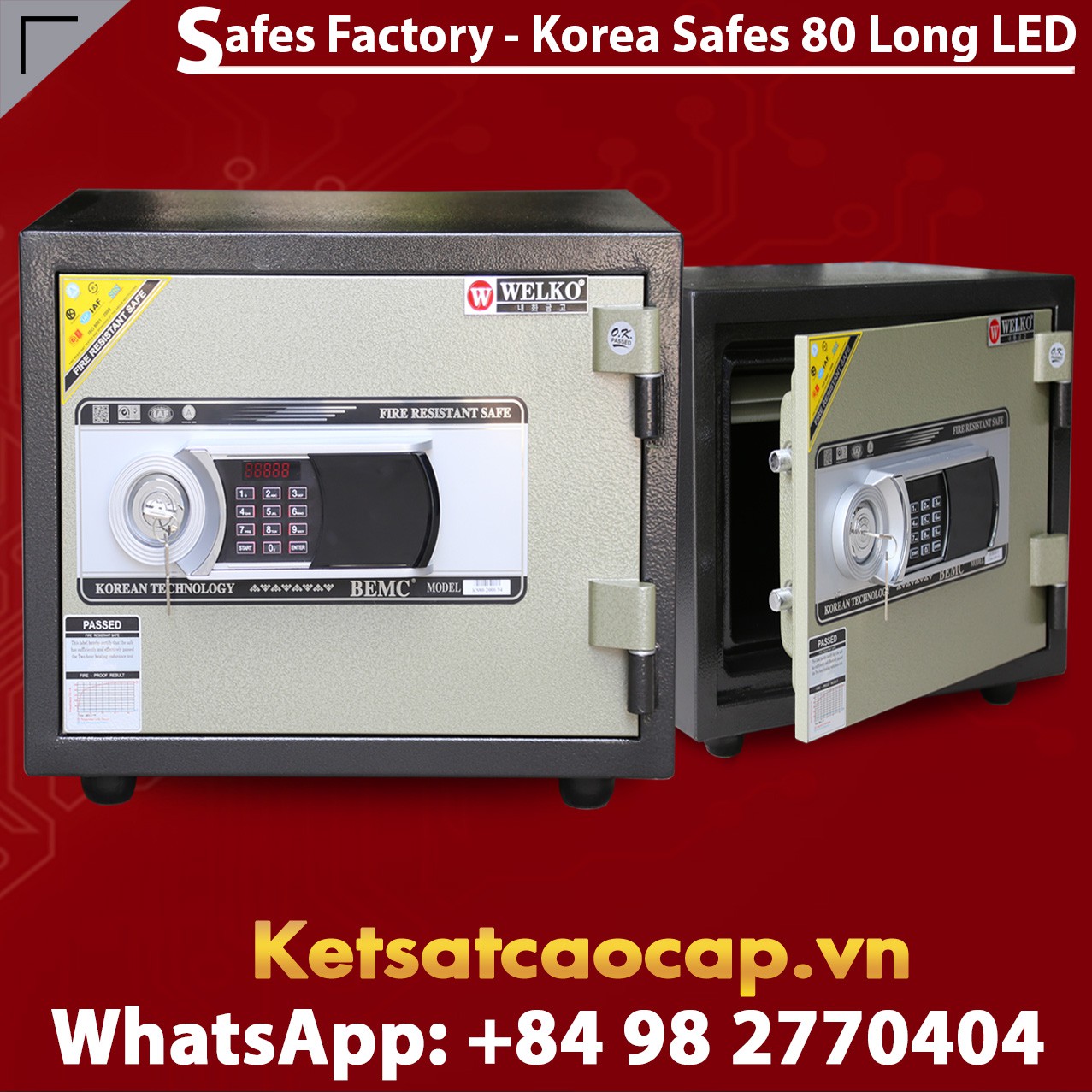OFFICE SAFES S80N LONG LED