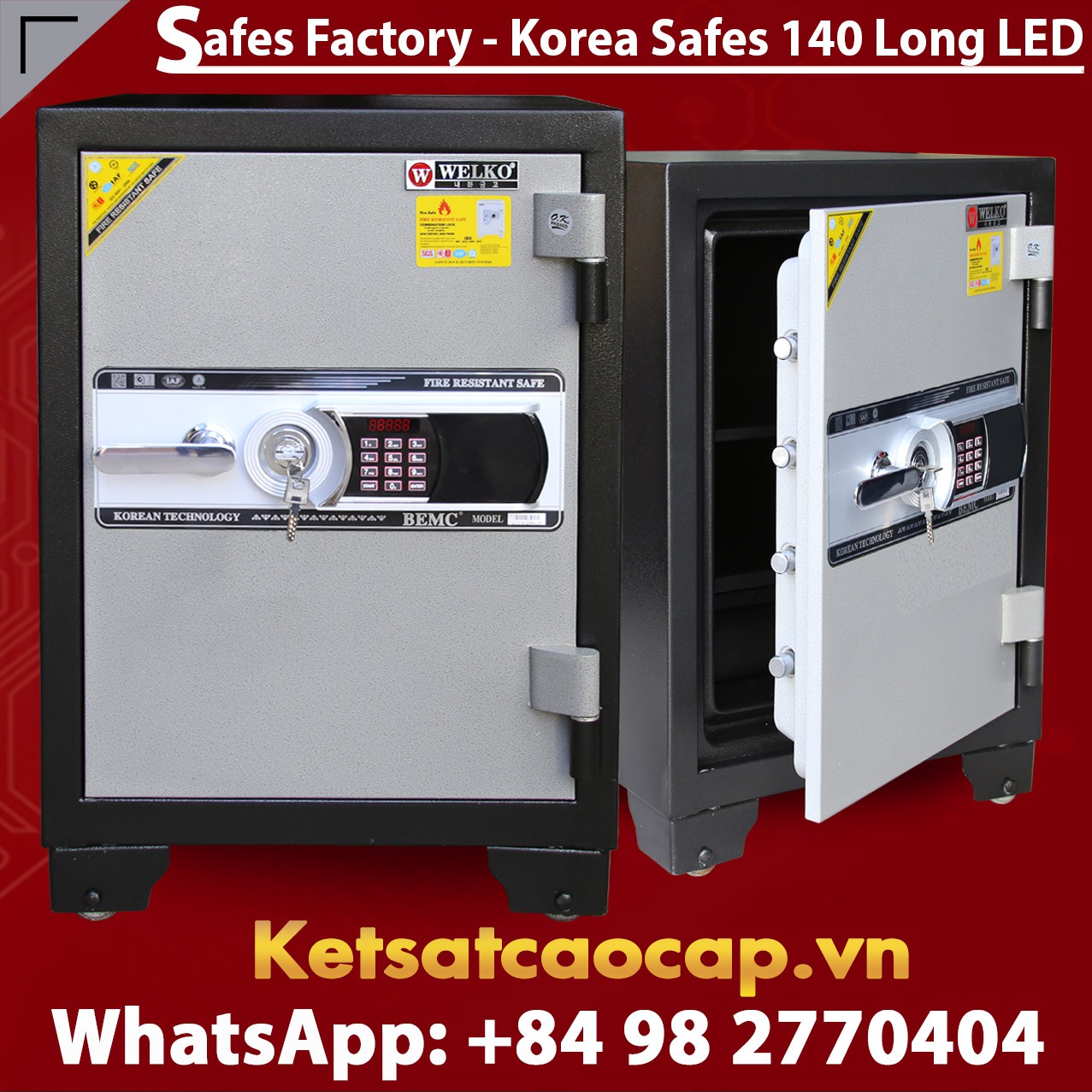 BURGLARY FIRE SAFES S140 LED