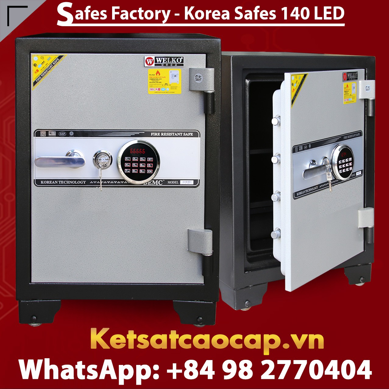 SECURITY STEEL SAFE S140 LED