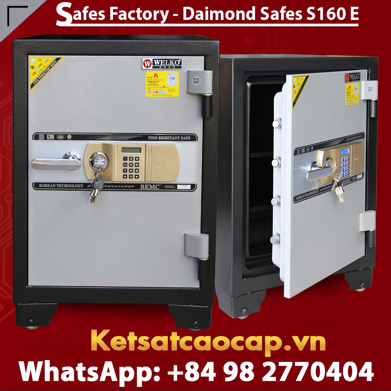 Nhà sản xuất Security Steel Safes Factory chống cháy an toàn