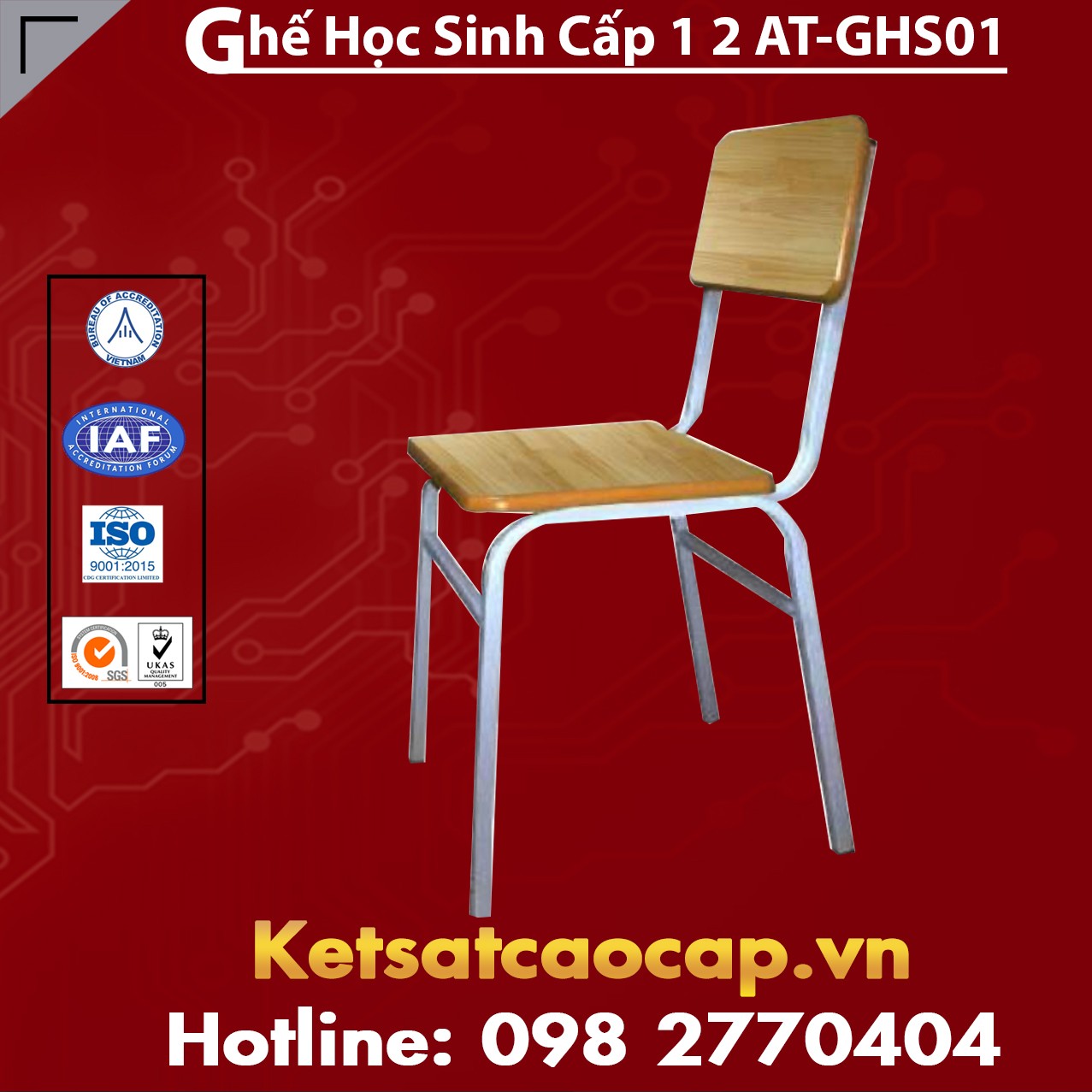Ghế Học Sinh Cấp 1 AT-GHS01