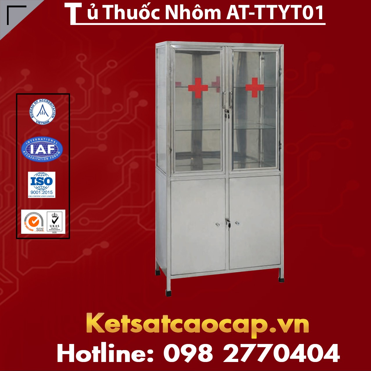 Tủ Thuốc Nhôm AT - TTYT01