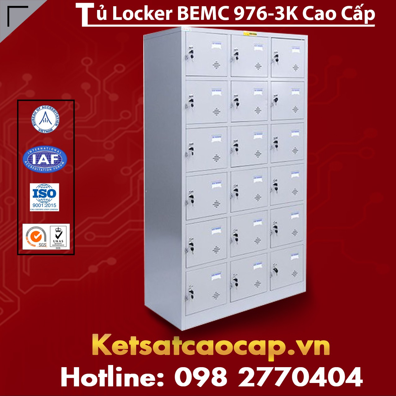 Tủ Locker BEMC 976-3K