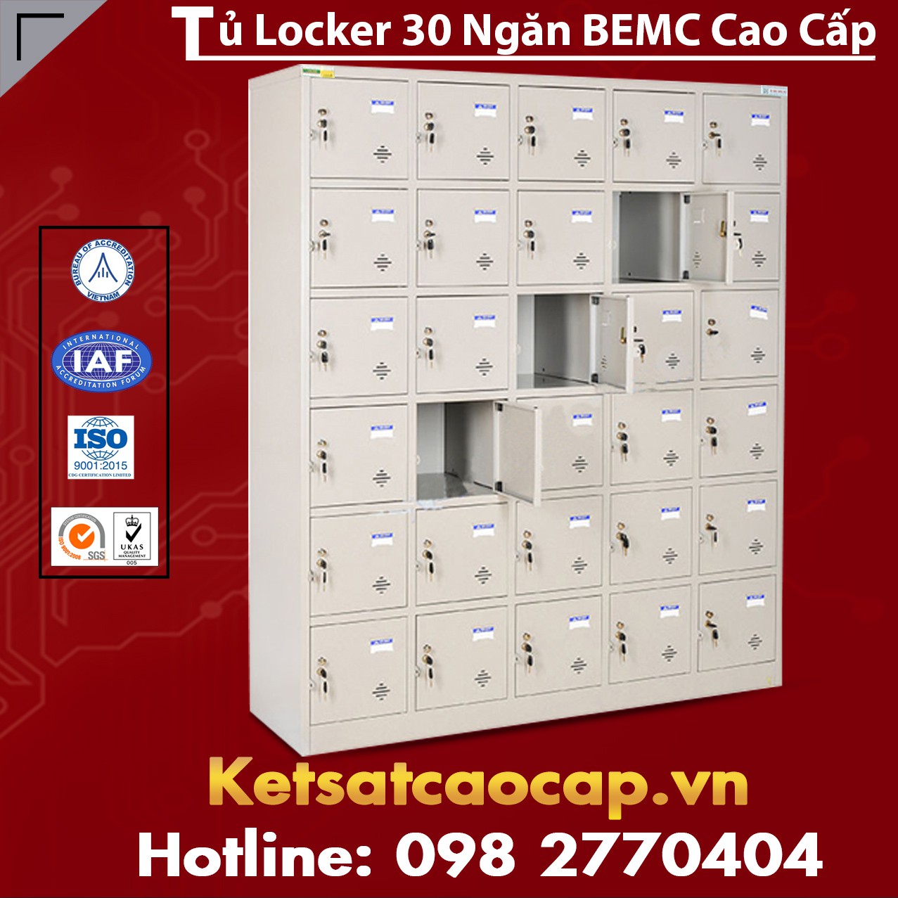 Tủ Locker 30 Ngăn BEMC